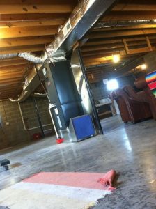 This is a typical installation of a duct system constructed by R&R Heating & Air Conditioning.